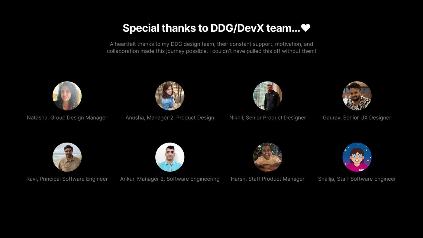 DDG/DevX team
